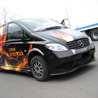 Burn Energy Drink - brandizzazione integrale - Beps'n Peps per conto di Squillari Arti Grafiche Srl Torino